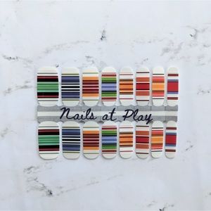 5 for $15 Nail Wraps-  Transparent Stripes